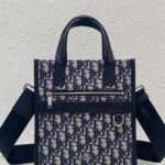Christian Dior Safari North-South Tote Bag Dark Blue